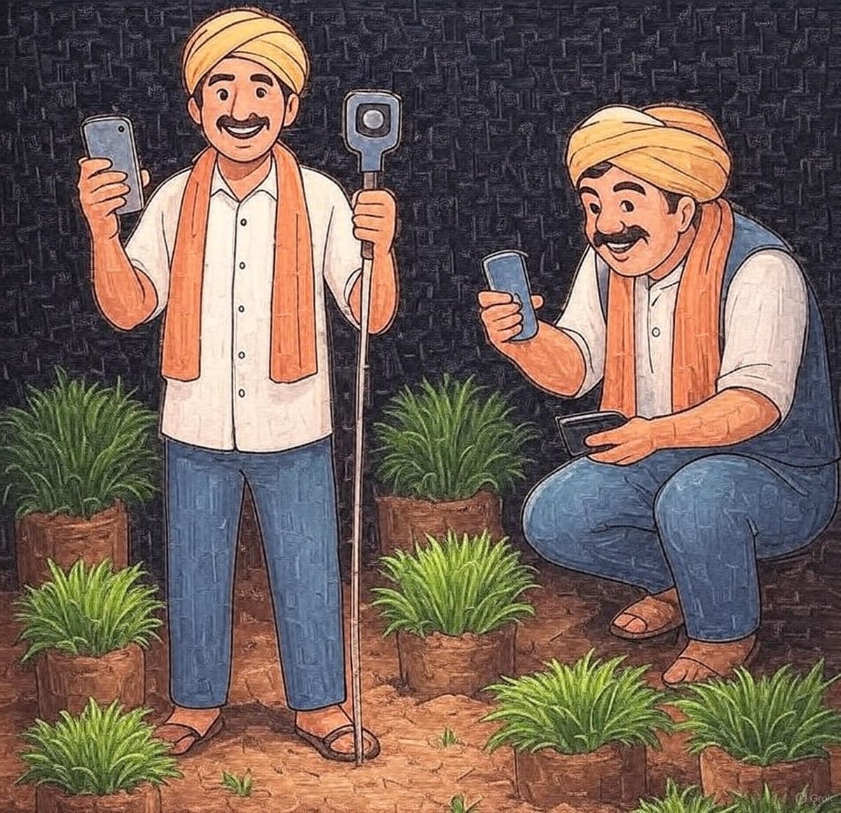Farmers using Neel device and app