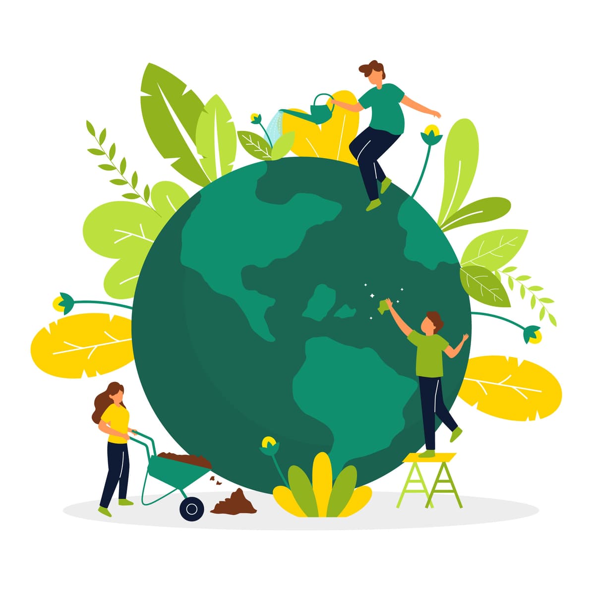 Global agricultural impact visualization