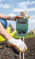 Neel Soil Nitrogen Checker in use